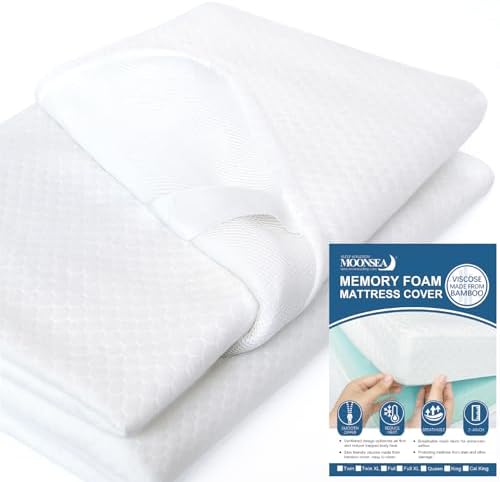Moonsea Twin XL Mattress Topper Cover 3-4 Inch