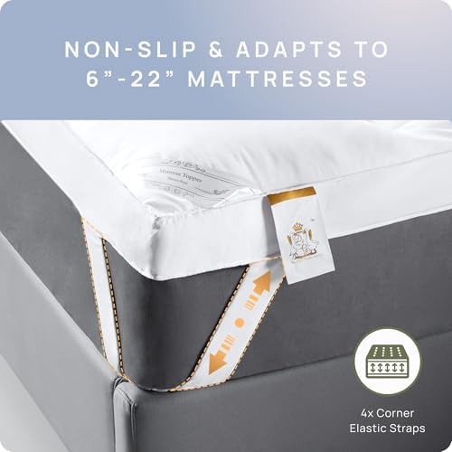 Extra Thick Queen Mattress Topper with Cooling Support