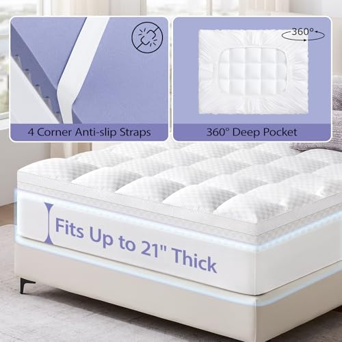 Downluxe 5 Inch Queen Mattress Topper Pro 1
