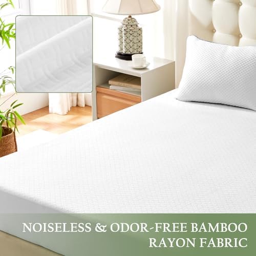 100 Waterproof Queen Mattress Protector with Bamboo Rayon