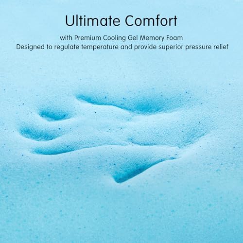 CHUN YI Cooling Mattress Topper Queen 4 Inch