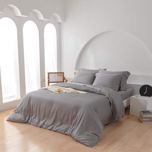 Oasis Bamboo Duvet Cover Set Cooling Storm KingCal King