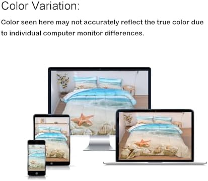 Bedbay California King Comforter Set 3 Pcs Beach Theme