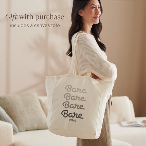 Bare Home Organic Cotton Duvet Cover Set - Percale Weave Grey KingCal King