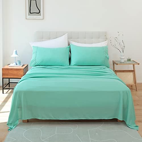 Whitney Home Textile Aqua Full Size Sheet Set 1