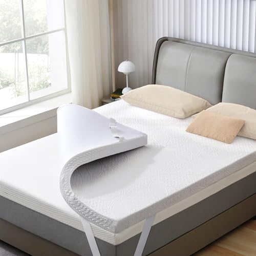 SINWEEK 2 Inch Gel Memory Foam Mattress Topper Twin Size
