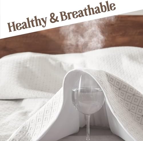 BEDLORE King Mattress Protector Waterproof Noiseless Deep Pocket Machine Washable