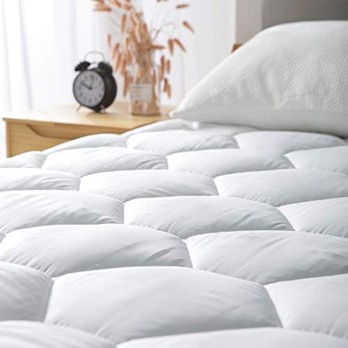 Favorland Queen Mattress Pad Deep Pocket Ultra Soft Quilted Cover