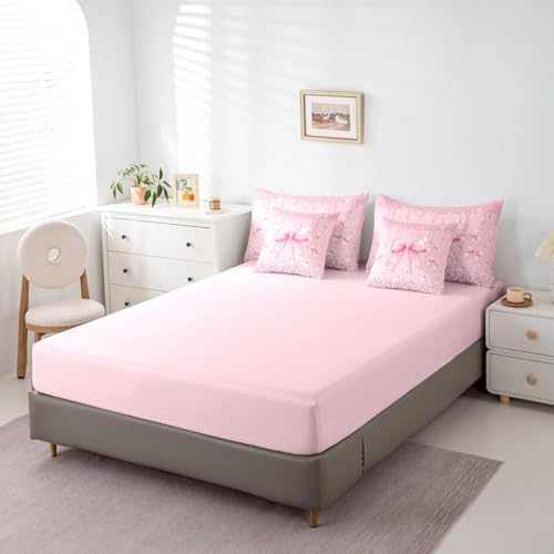 Erosebridal 7 Piece Bow Bed in A Bag for Kids