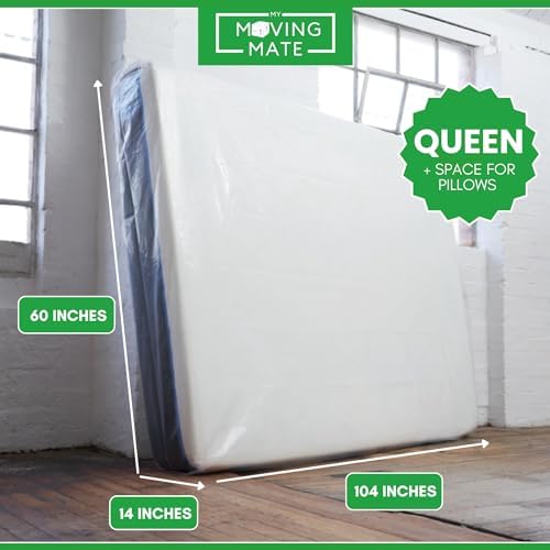 Queen Mattress Bag for Moving - Heavy Duty Reusable Tearproof