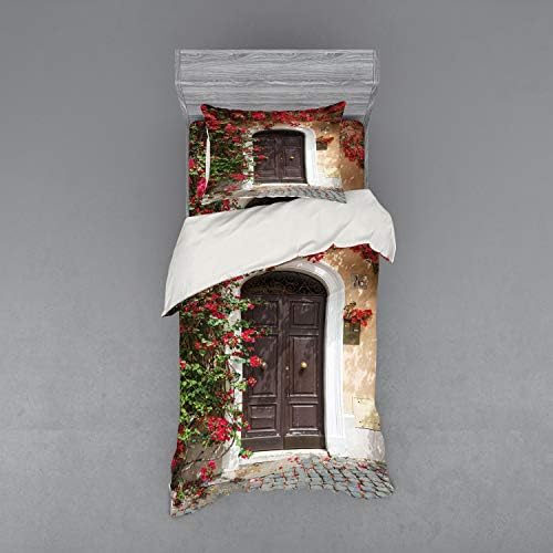 Ambesonne Moroccan Duvet Cover Set Multicolor