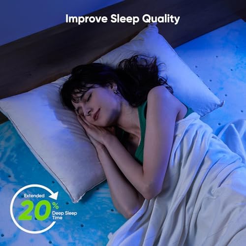 Marsail 3-inch Gel Memory Foam Mattress Toppers Queen