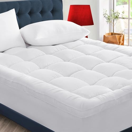 CYMULA Cooling Mattress Topper with 3D Snow Down Alternative Fill