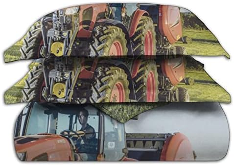 Tractor Duvet Cover Set 3 Piece with Zipper