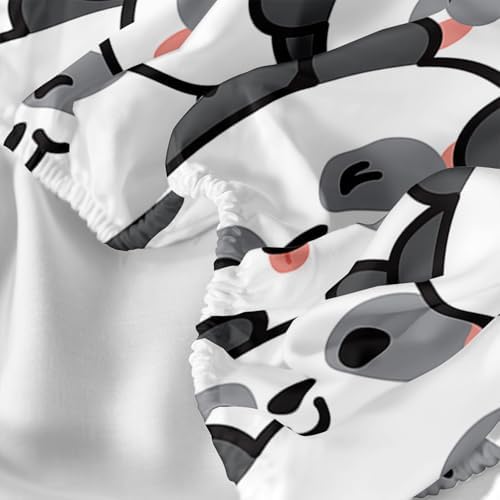 XYNHML Cartoon Panda 4Pcs Bedding Set for Kids