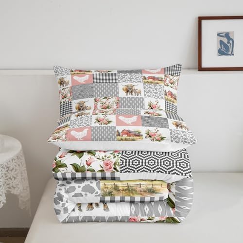 Homewish Farmhouse Barn Comforter Set for Girls 1