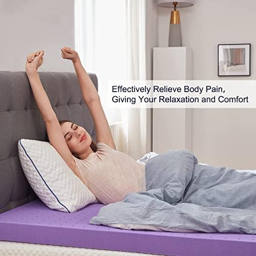 SINWEEK 15 Inch Gel Memory Foam Mattress Topper