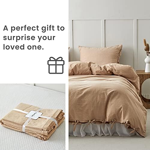 BISELINA Washed Cotton Duvet Cover Set 3pcs