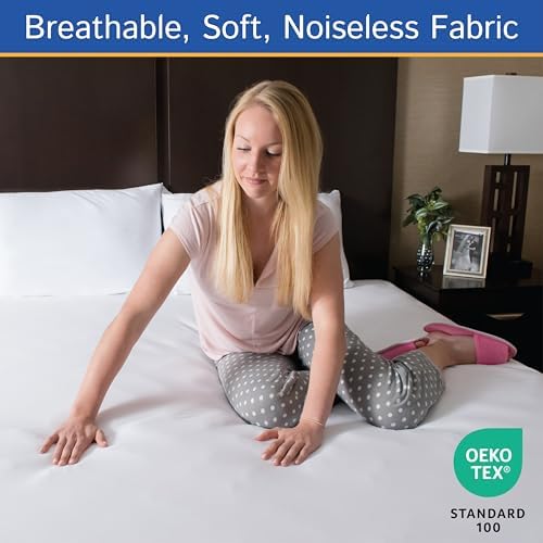 Full Size Mattress Encasement Waterproof Zippered Bedbug Protector