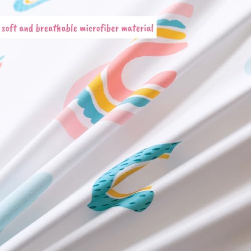 Kids Rainbow Cloud Duvet Cover Set 3Pcs Full Size