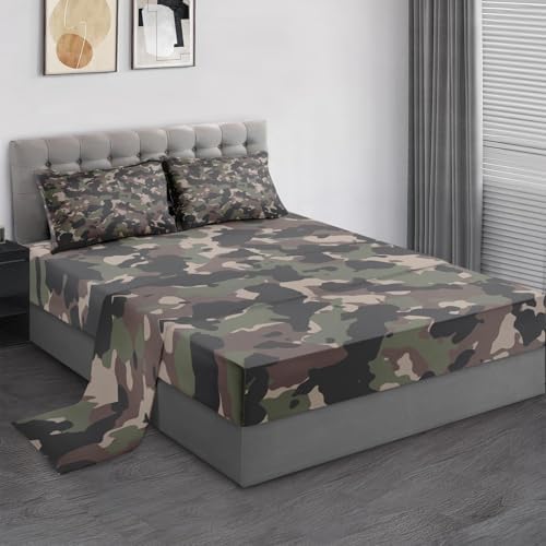 Pamnest Full Size Bed Sheet Set Camouflage
