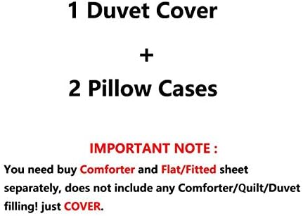 Feelyou Fish Scales Duvet Cover Set for Girls