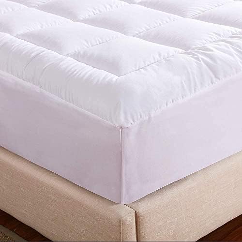 WhatsBedding Waterproof Queen Mattress Pad with Pillow Top