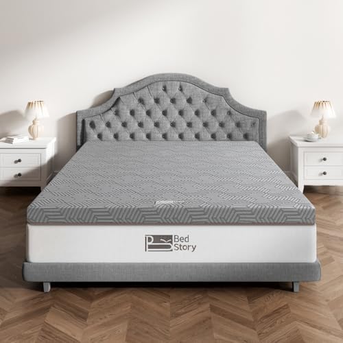 BedStory 3 Inch Memory Foam Mattress Topper Queen 1