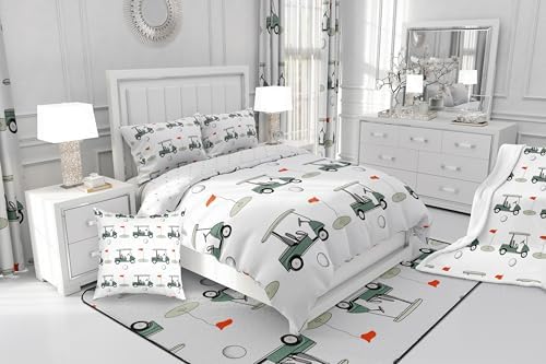 Feelyou Golf Themed Kids Bed Sheet Set 4Pcs
