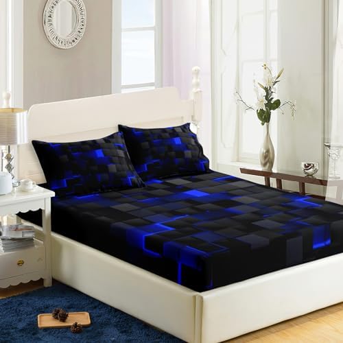 Nttopship Soft Bedding Fitted Sheet Twin 3 Piece Set 1