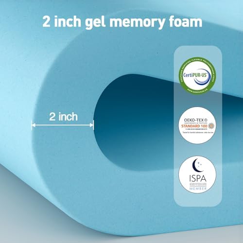 VALUXE Dual Layer 3 Inch Mattress Topper Full Size