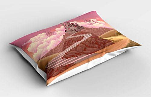 Ambesonne Tale Pillow Sham with Hill Sunset Art Print