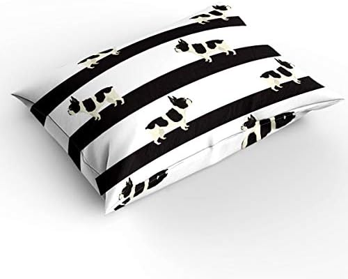 LooPoP 3PC Comforter Sets Black and White Stripe