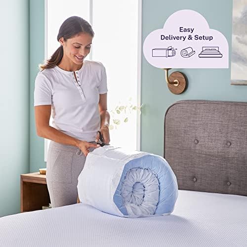 Sleep Innovations Dual Layer Memory Foam Mattress Topper Queen Size