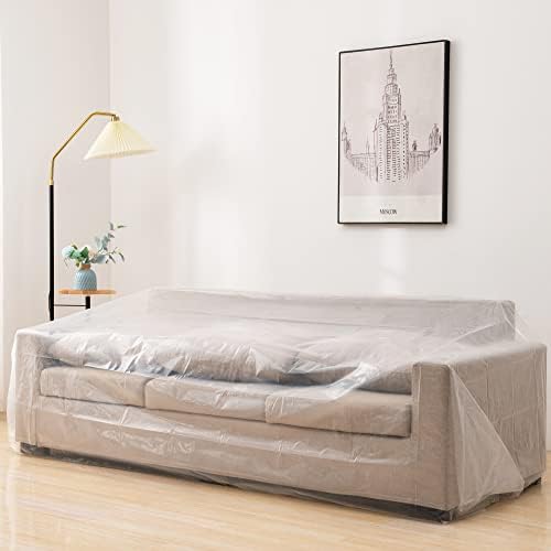 Liyaomix King Mattress Bag 15 Mil Clear Plastic Encasement