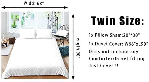 Feelyou Elephant Duvet Cover Set 3Pcs Zipper Queen Size