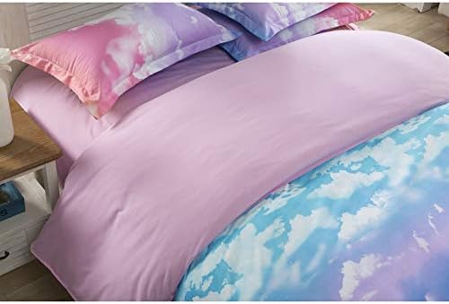Feelyou Cloud Sky Duvet Cover Set for Girls