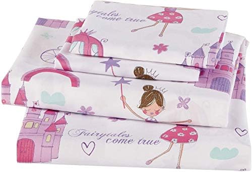 Fairy Tales Castle Princess Sheet Set Queen Size
