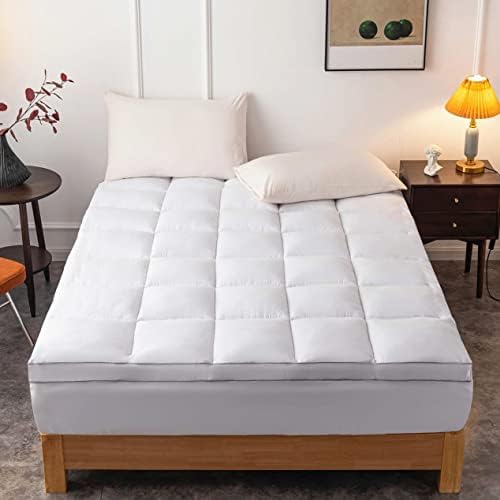 DROVAN Mattress Topper Queen - 7D Spiral Fiber Cooling Pad
