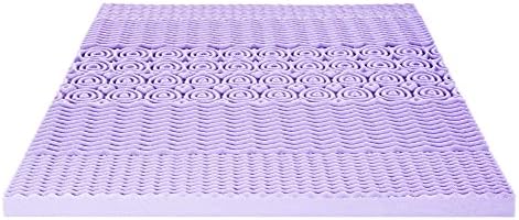 Mellow 3 Inch 5-Zone Memory Foam Mattress Topper Twin