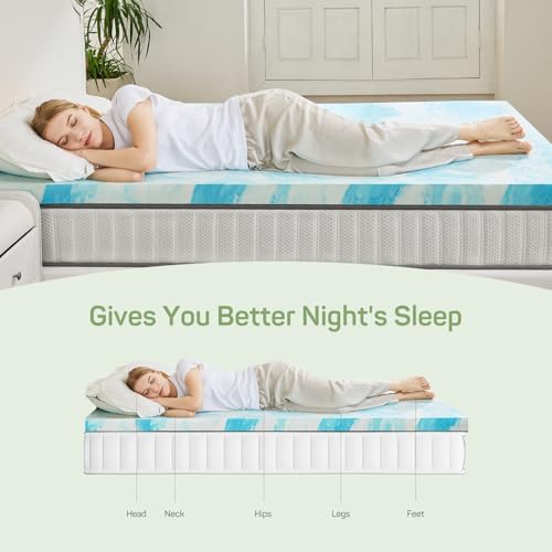 Zibbizo 3 Inch Mattress Topper Twin XL Size