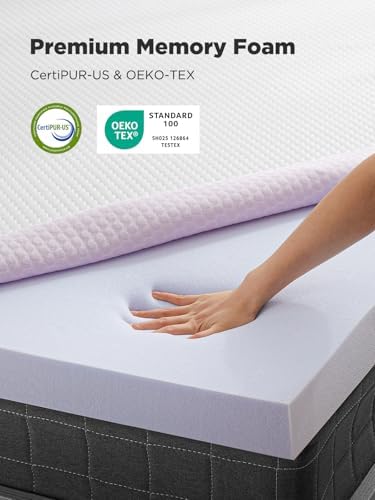 PERLECARE 3 Inch Gel Mattress Topper - Queen Size