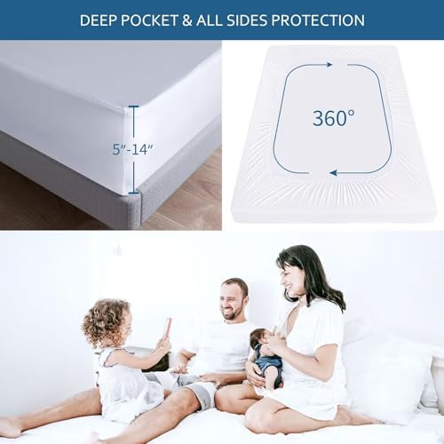 Moonsea Waterproof Mattress Protector Twin Size 1