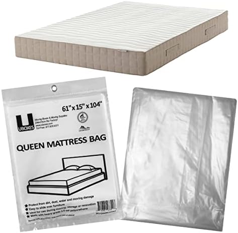 Uboxes Queen Mattress Clear Plastic Cover 61x15x104