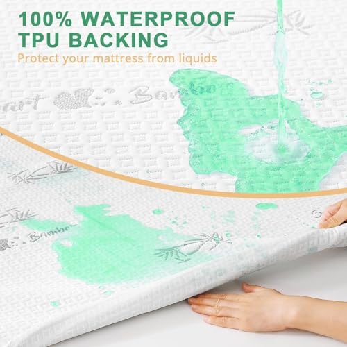 HUXMEYSON Queen Mattress Protector Waterproof Breathable 60x80 Inch