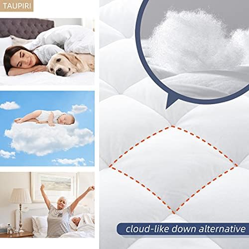 Taupiri Queen Mattress Pad Cover with Deep Pocket Cooling Soft Pillowtop