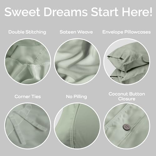 Bamtek Bamboo Viscose Duvet Cover Set Queen Size