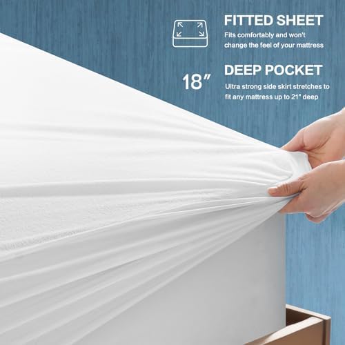 TASTELIFE Waterproof Queen Mattress Protector
