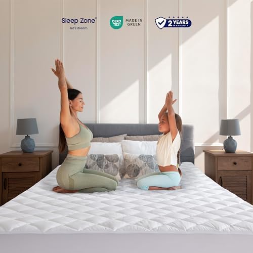 Sleep Zone Breathable Mattress Cover Queen Size