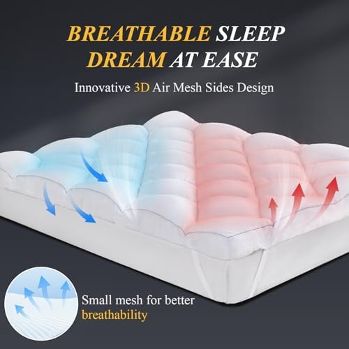 DOWNCOOL 3 Inch Queen Mattress Topper 1